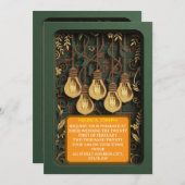 エレガントな3Dペーパーカット農村ボタニカル招待状 招待状 (正面/裏面)