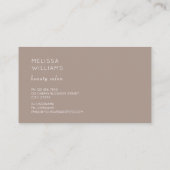 エレガントな3Dローズフラワー 名刺 (裏面)