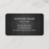 エレガントな3D黒い金ゴールドばら色デザイナー名刺 名刺 (裏面)