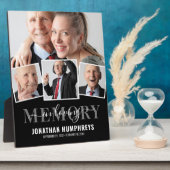 エレガントな4枚の写真追悼記念品 フォトプラーク (側面)