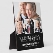 エレガントな4枚の写真追悼記念碑 フォトプラーク (側面)