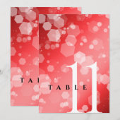 エレガントな40周年と80周年ルビー結婚記念日 招待状 (正面/裏面)