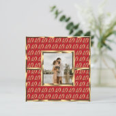 エレガントな40周年ルビー記念日招待状 招待状 (スタンド正面)