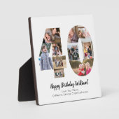 エレガントな40周年記念写真コラージュ オーダーメイドグリーティング フォトプラーク (正面)