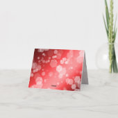 エレガントな40周年 80周年 ルビー 結婚記念日 サンキューカード (裏面)