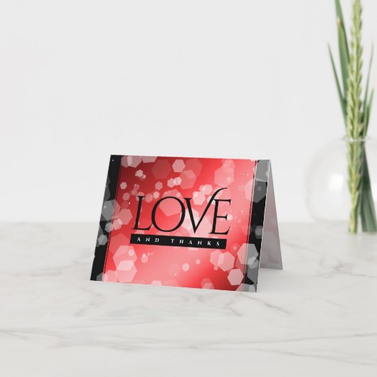 エレガントな40周年 80周年 ルビー 結婚記念日 サンキューカード (正面)