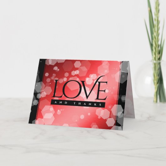 エレガントな40周年 80周年 ルビー 結婚記念日 サンキューカード (正面)