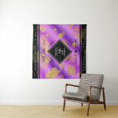 エレガントな47周年アメシスト結婚記念日 タペストリー (インサイチュ(横))