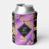 エレガントな47周年アメシスト結婚記念日 缶クーラー (缶正面)