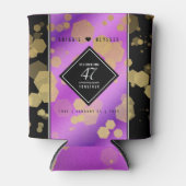 エレガントな47周年アメシスト結婚記念日 缶クーラー (正面)