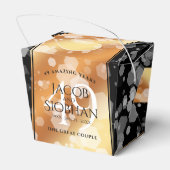 エレガントな49周年銅婚式の記念品 フェイバーボックス (裏面サイド)