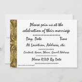 エレガントな50周年パーティー招待状 招待状 (裏面)