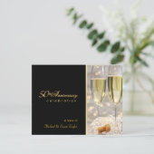 エレガントな50周年パーティー招待状 招待状 (スタンド正面)