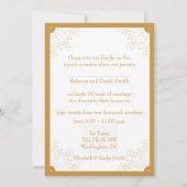 エレガントな50周年招待状 招待状 (裏面)