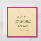 エレガントな50周年招待状 招待状 (裏面)