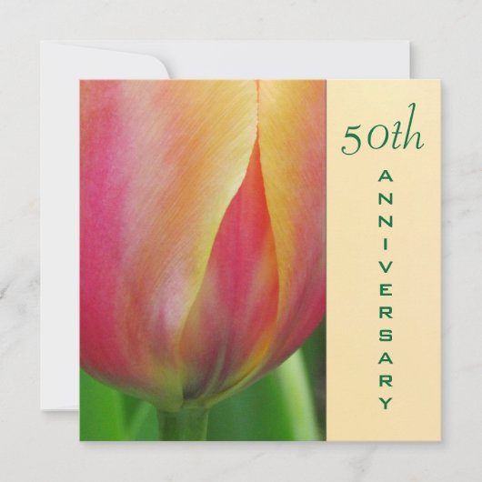 エレガントな50周年招待状 招待状 (正面)