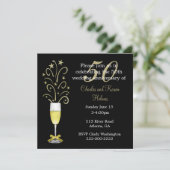 エレガントな50周年結婚記念日招待状 招待状 (スタンド正面)