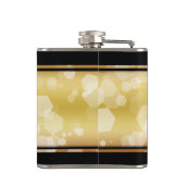 エレガントな50周年 ゴールデンウェディングアニバーサリー フラスク (裏面)