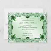 エレガントな55周年結婚記念日の招待状 4.25 x 5.5インチ 招待状 (裏面)