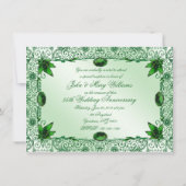 エレガントな55周年結婚記念日の4.5x6.25招待状 招待状 (裏面)