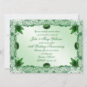 エレガントな55周年結婚記念日の5.5x7.5インビテーション 招待状 (裏面)