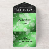 エレガントな55周年 エメラルド ウェディング アニバーサリー オールインワン招待状 (外側)