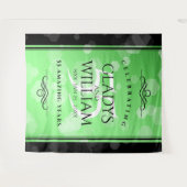 エレガントな55周年 エメラルド ウェディング アニバーサリー タペストリー (正面(横))