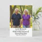 エレガントな65周年結婚記念日の写真 セーブザデート (スタンド正面)