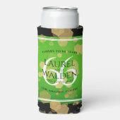 エレガントな66周年チタナイト結婚記念日 スリム缶クーラー (Seltzer正面)