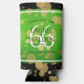 エレガントな66周年チタナイト結婚記念日 スリム缶クーラー (正面)