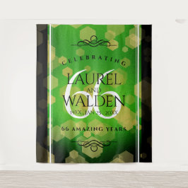 エレガントな66周年チタナイト結婚記念日 タペストリー