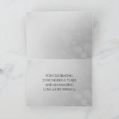 エレガントな70周年プラチナウエディングアニバーサリー サンキューカード (内部)