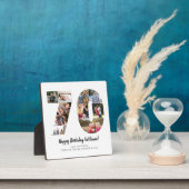 エレガントな70周年写真コラージュ オーダーメイドのグリーティングカード フォトプラーク (インサイチュ)