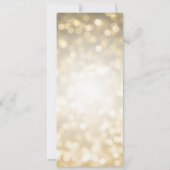 エレガントな70歳の誕生日パーティープログラム ゴールドボケ 招待状 (裏面)