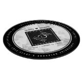 エレガントな75周年ダイヤモンド結婚記念日 カッティングボード (角)