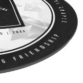 エレガントな75周年ダイヤモンド結婚記念日 カッティングボード (角)