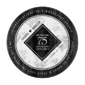 エレガントな75周年ダイヤモンド結婚記念日 カッティングボード (正面)