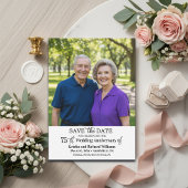 エレガントな75周年結婚記念日の写真 セーブザデート