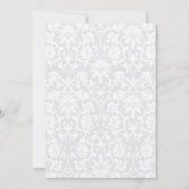 エレガントな75周年/60周年ダイヤモンドアニバーサリーデザイン 招待状 (裏面)