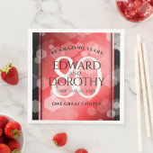 エレガントな80周年ルビー結婚記念日お祝い (インサイチュ)