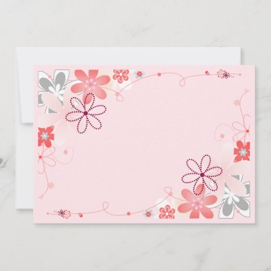 エレガントな《キリスト教》洗礼式や命名式のイベントの招待状 招待状 (裏面)