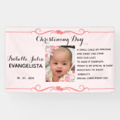 エレガントな《キリスト教》洗礼式や命名式日のイベントのパーティー 横断幕 (横)