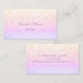 エレガントな ゴージャスな プロフェッショナルな キラキラした 名刺 (正面/裏面)