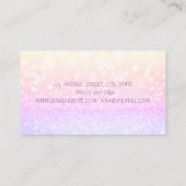 エレガントな ゴージャスな プロフェッショナルな キラキラした 名刺 (裏面)