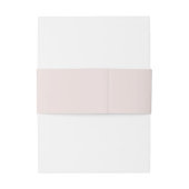 エレガントな、バラ色がかったピンク、パステルカラーの花束 招待状ベリーバンド (裏面例)