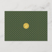 エレガントな フルール・ド・リス ウェディングゲスト詳細 QR コード エンクロージャーカード (裏面)