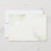 エレガントな ブッシュピンクのラスティックウェディング返信カード 出欠カード (裏面)