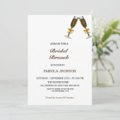 エレガントな ブライダル ブランチ シャワー 招待状 (スタンド正面)