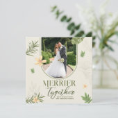 エレガントな メリーマーティン グリーンリーフ テーマ シーズンカード (スタンド正面)