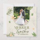 エレガントな メリーマーティン グリーンリーフ テーマ シーズンカード (正面)